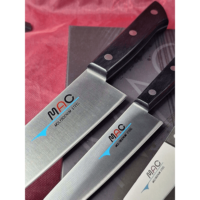 Juego de cuchillos H-20 MAC Chef de 2 piezas (HB-70 y HB-55) LIMTED EDITION 60 años MAC