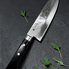 Cuchillo Santoku Satake 170 mm – Acero Japonés AUS-8A – Mango Negro