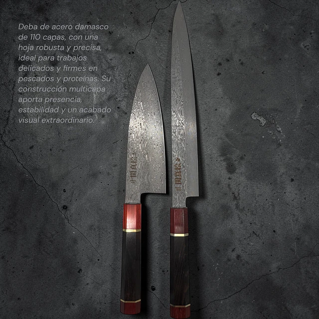 Deba 110 capas damasco 18 cms