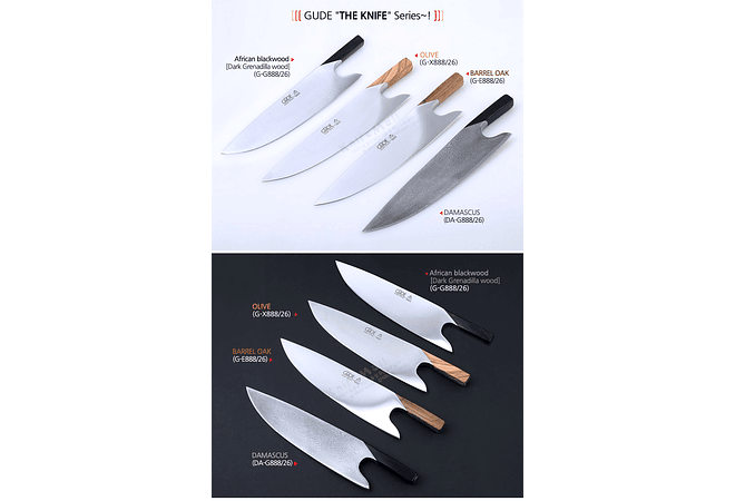 Güde, The Knife, CHEF OAK hoja de 26 cm