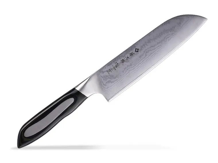 Cuchillo Santoku. Acero Damasco 63 Capas. Hoja 180 mm.  1