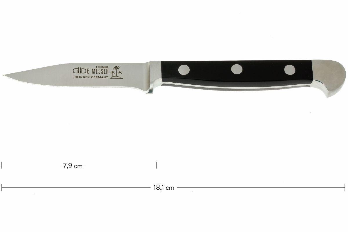 Cuchillo Pelador. Puntilla. Hoja 80 mm.