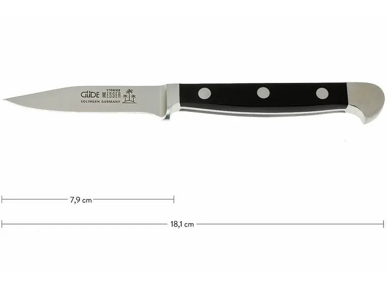 Cuchillo Pelador. Puntilla. Hoja 80 mm. 1