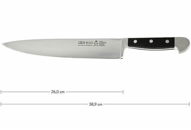 GÜDE, Alpha series, Chef, cuchillo cocinero, 260 mm, 1805/26