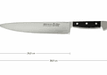 GÜDE, Alpha series, Chef, cuchillo cocinero, 1805/26 hoja 26 cm