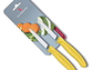 Victorinox, Swiss Classic, set 2 cuchillo para verdura/Puntiagudo color AMARILLO hoja 8 cm - Miniatura 1