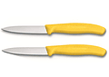 Victorinox, Swiss Classic ,set 2 cuchillo para verdura/Puntiagudo color AMARILLO