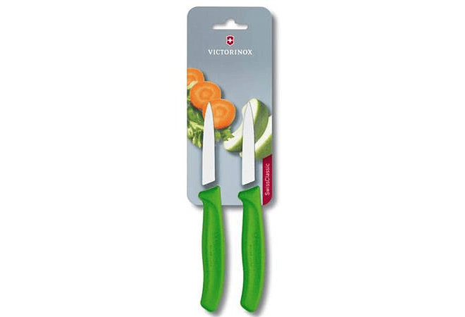 Victorinox, Swiss Classic set 2 cuchillo para verdura/Puntiagudo color VERDE