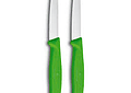 Victorinox, Swiss Classic set 2 cuchillo para verdura/Puntiagudo color VERDE hoja 8 cm