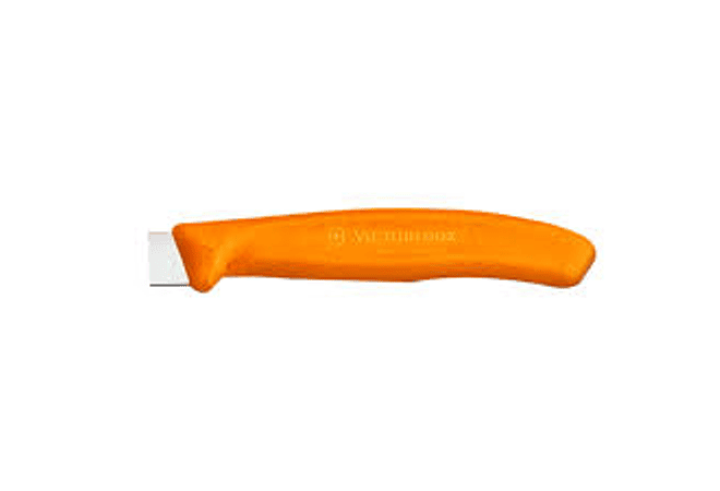 Victorinox SwissClassic, set 2 cuchillos para verdura/Puntiagudo color NARANJA