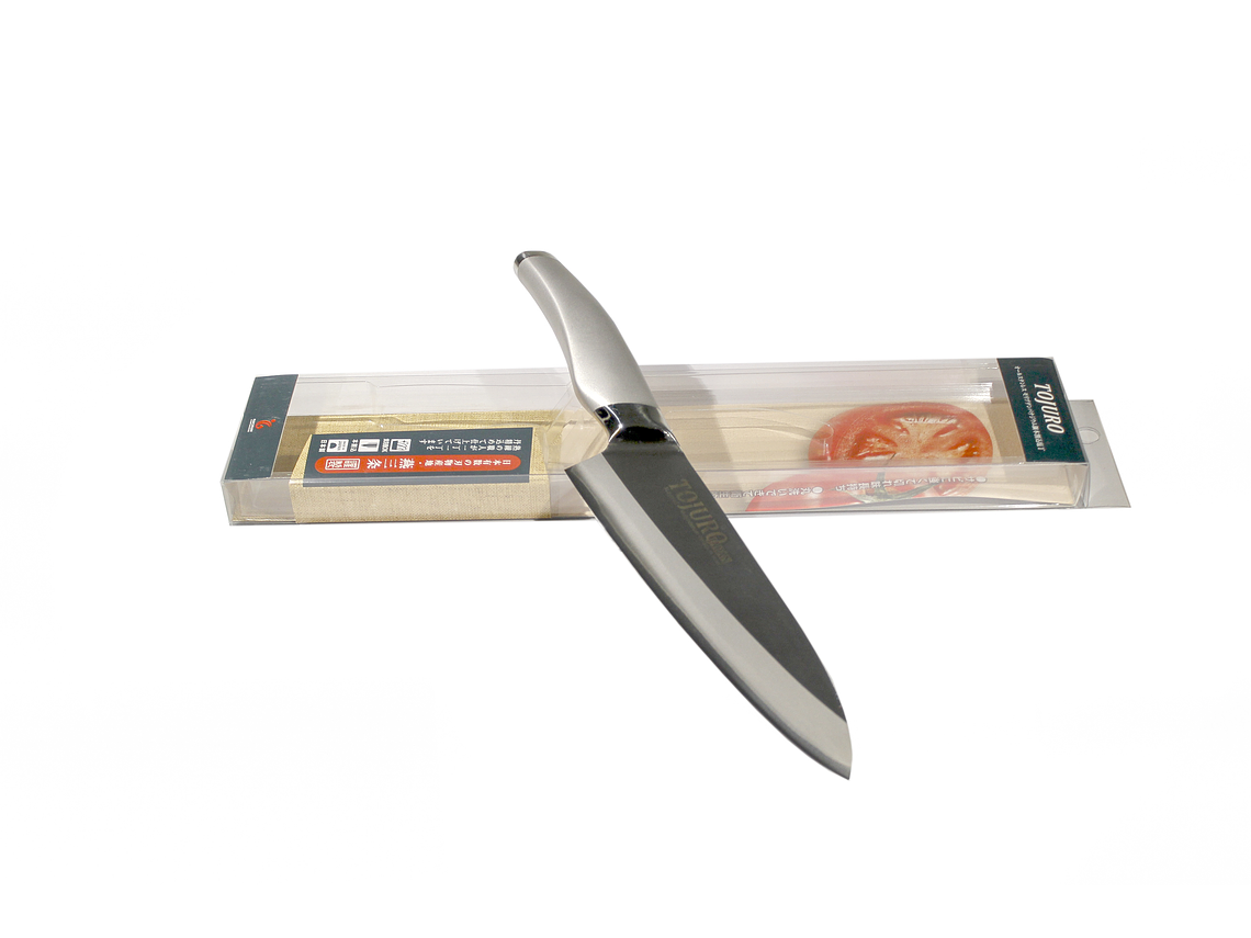TOJURO All Stainless MoVa Clad steel SANTOKU hoja 170mm (TJ-130) 2