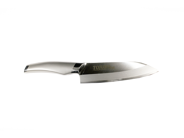 TOJURO All Stainless MoVa Clad steel SANTOKU hoja 170mm (TJ-130) 4