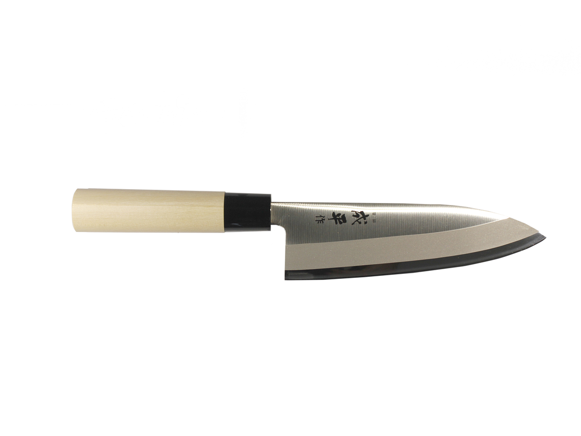 Reigetsu (ex Narihira #9000), mango de magnolio, Stainless Steel, SANTOKU traditional style, hoja 165mm 1