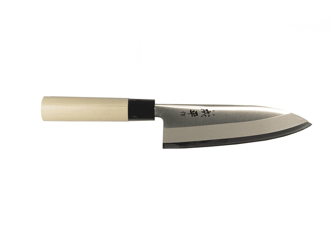 Reigetsu (ex Narihira #9000), mango de magnolio, Stainless Steel, SANTOKU traditional style,  165mm
