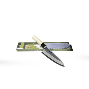 Reigetsu (ex Narihira #9000), mango de magnolio, Stainless Steel, SANTOKU traditional style, hoja 165mm