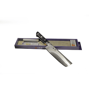 Reigetsu, MOLYBDENUM Steel With Bolster, NAKIRI, hoja 160mm 