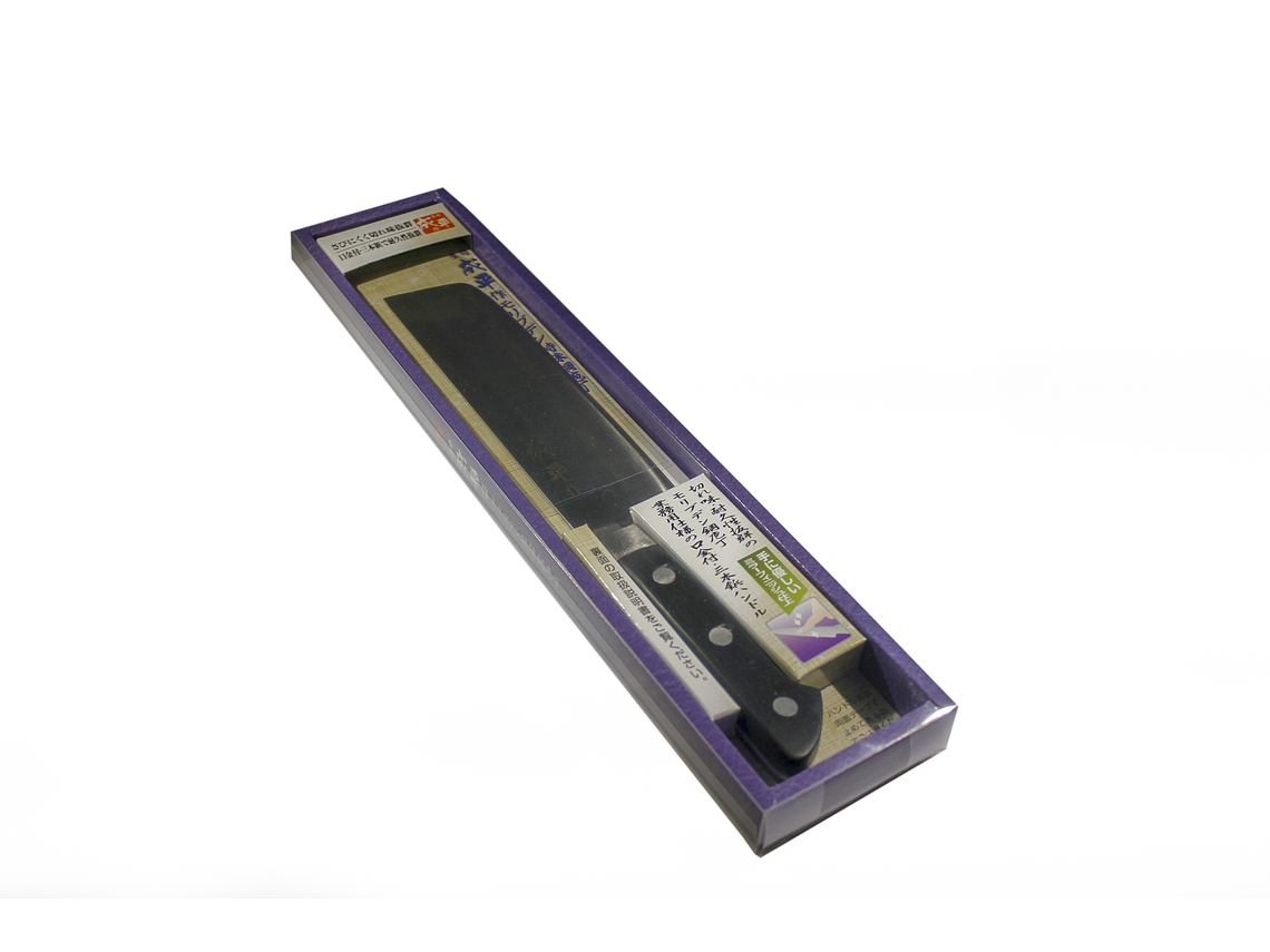 Reigetsu, MOLYBDENUM Steel With Bolster, NAKIRI, hoja 160mm  3