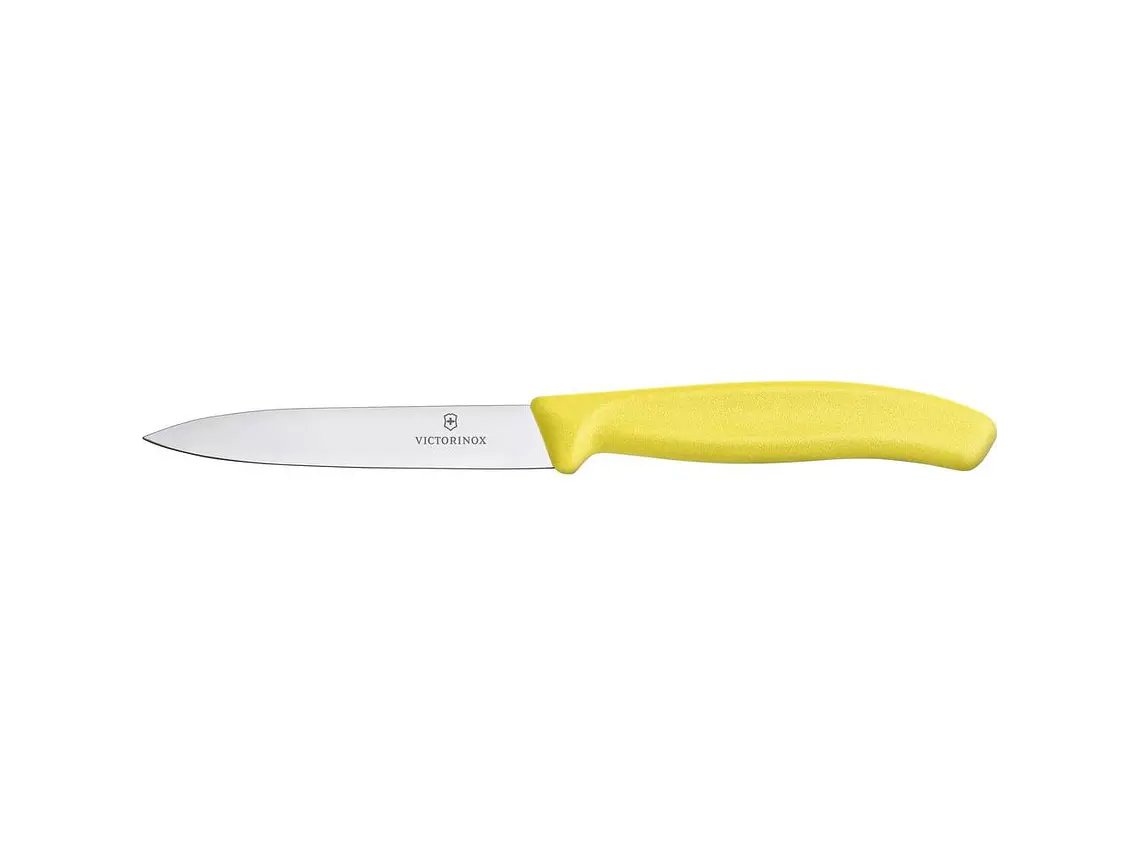 Cuchillo Pelador. Puntilla. Amarillo. Hoja 100 mm. 1