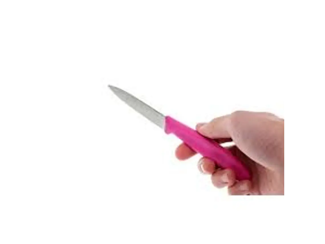 Set 2 Cuchillo Peladores. Puntillas. Rosado. Hoja 80 mm. 3