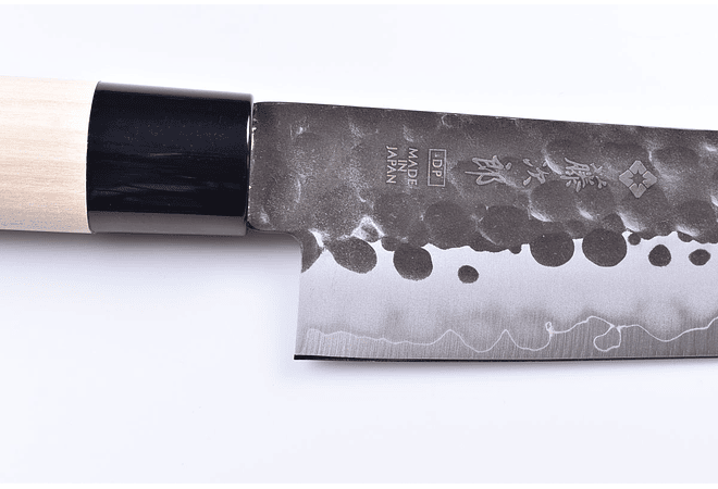 TOJIRO DP, Hammered Finish w/wood handle, PETTY 130mm  (F-1111)