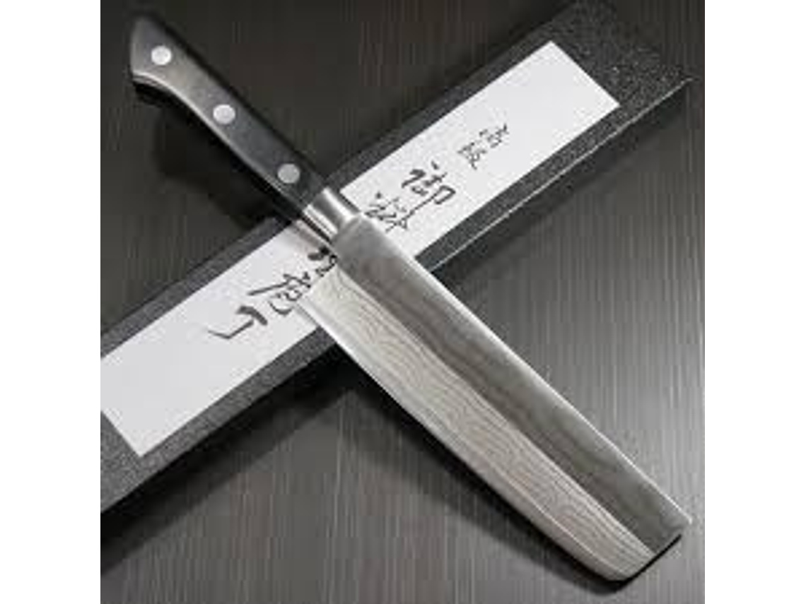 Cuchillo Nakiri. Acero Damasco. Bolster. Hoja 165 mm. 3