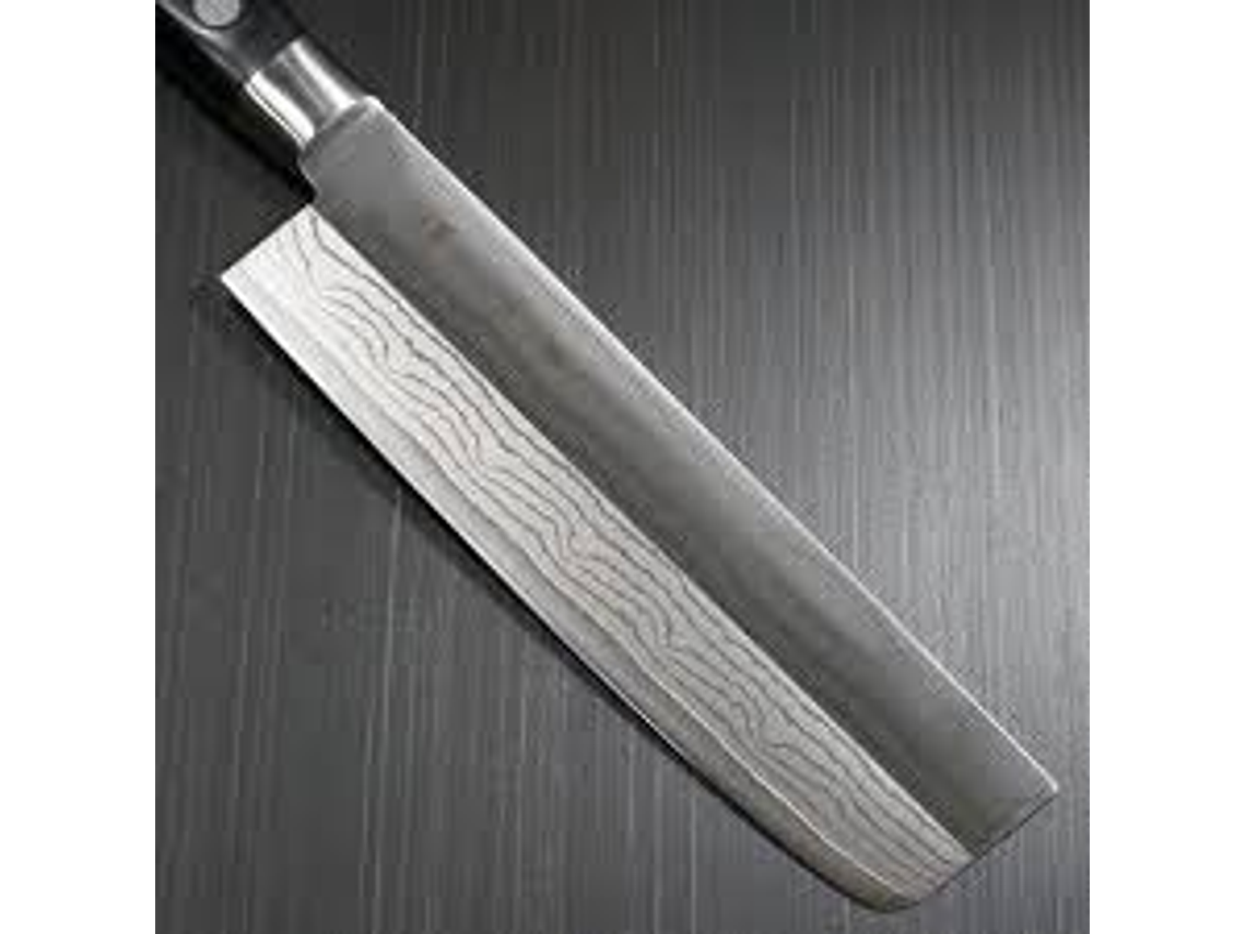 Cuchillo Nakiri. Acero Damasco. Bolster. Hoja 165 mm. 5