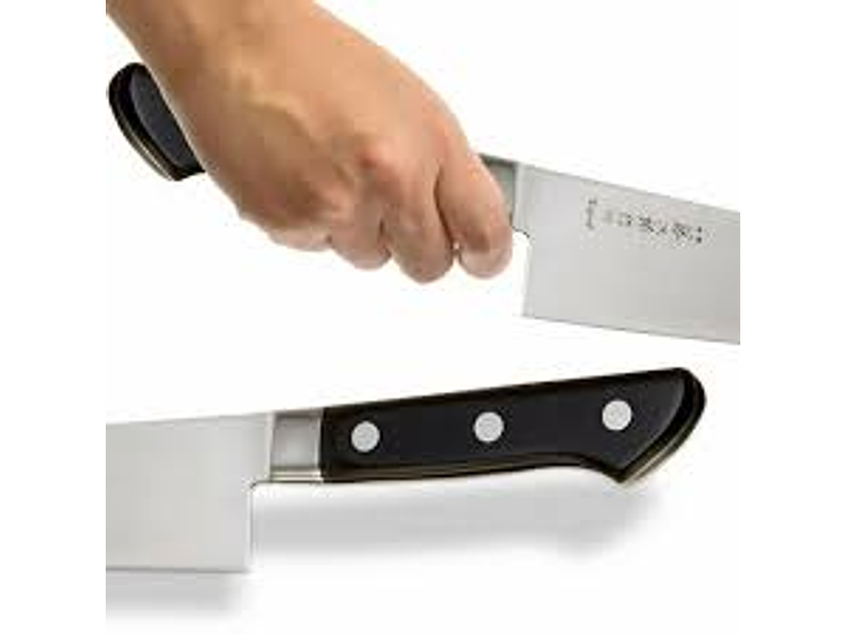 Cuchillo Santoku. Acero Damasco. Bolster. Hoja 170 mm. 5