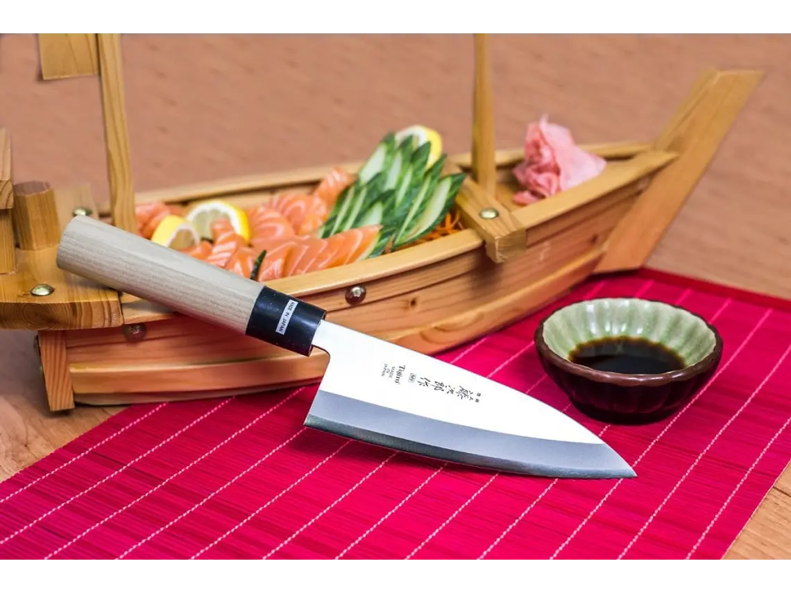 Cuchillo Deba. Mango Madera Magnolia. Hoja 150 mm. 1