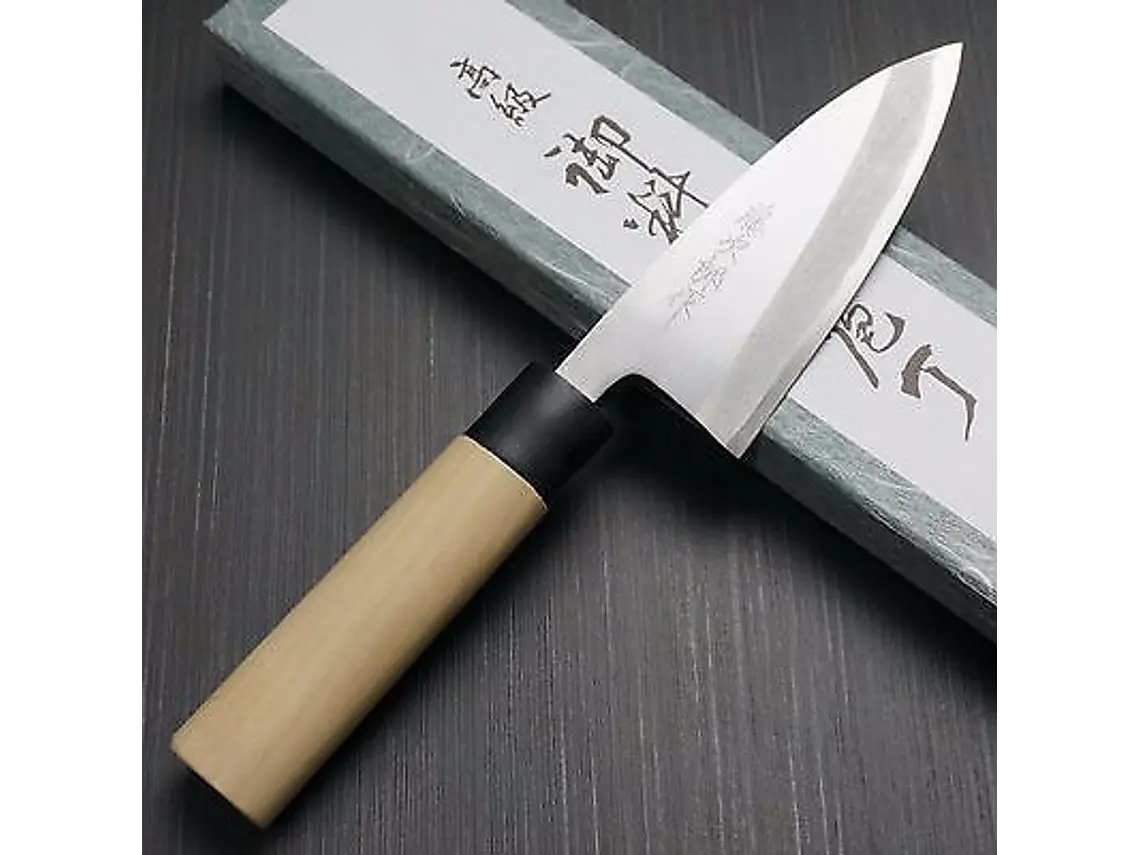 Cuchillo Mini Deba. Mango Madera Magnolia. Hoja 120 mm. 1