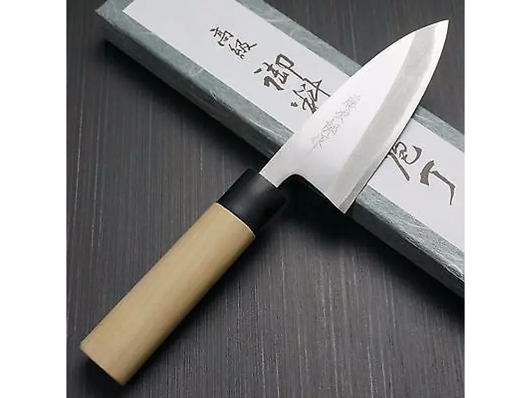 Cuchillo Mini Deba. Mango Madera Magnolia. Hoja 120 mm. 1