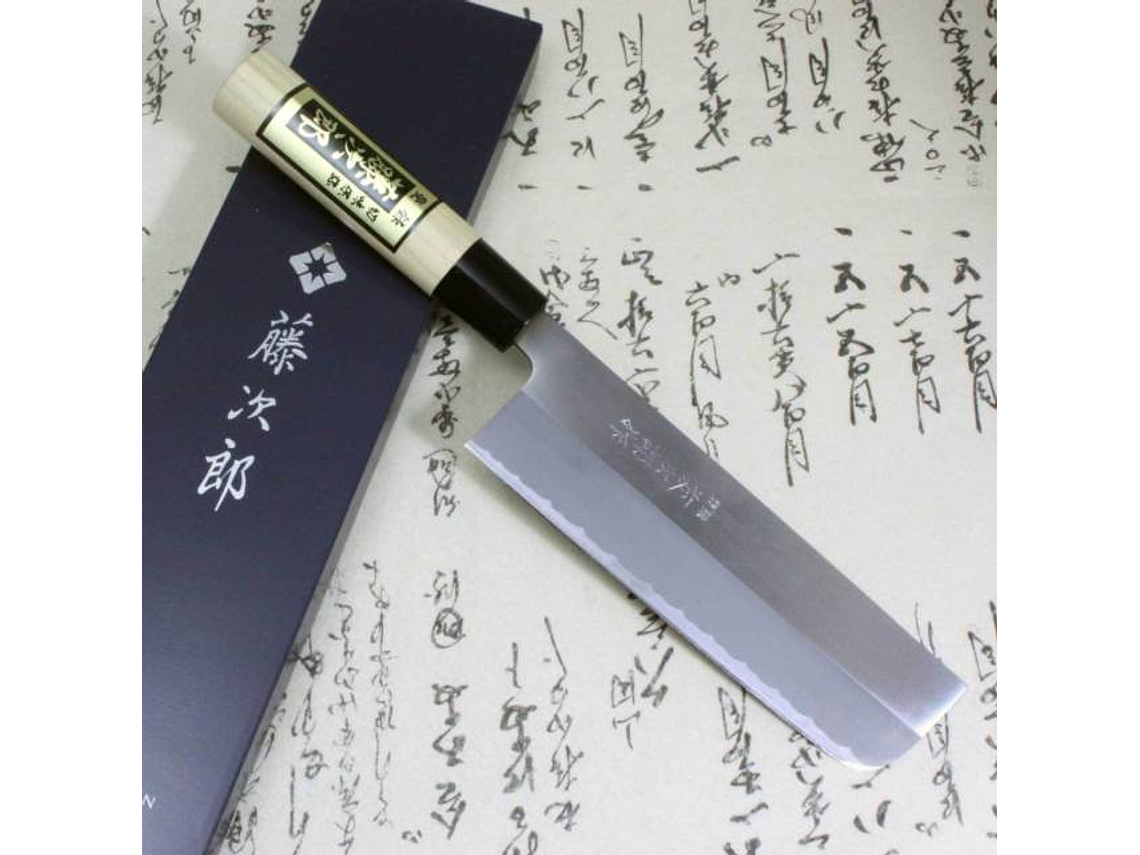 Cuchillo Nakiri. Acero Shirogami. Hoja 165 mm. (Segunda mano) 2