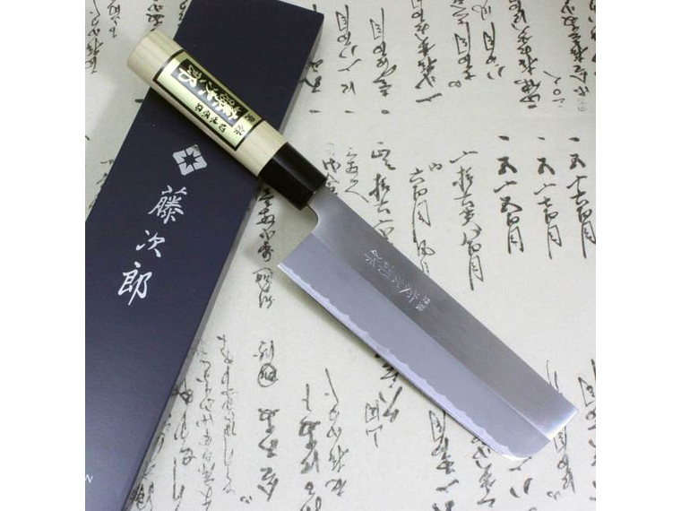 Cuchillo Nakiri. Acero Shirogami. Hoja 165 mm. (Segunda mano) 2