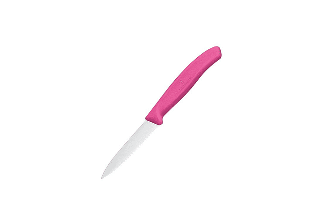 Victorinox Swiss Classic  cuchillo para verdura,  Filo dentado, rosado