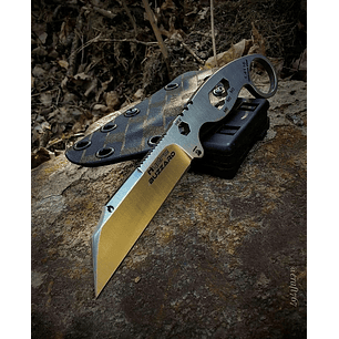 HYDRA , BUZZARD WHITE HAWK Karambit Filo Liso, hoja 8 cms.