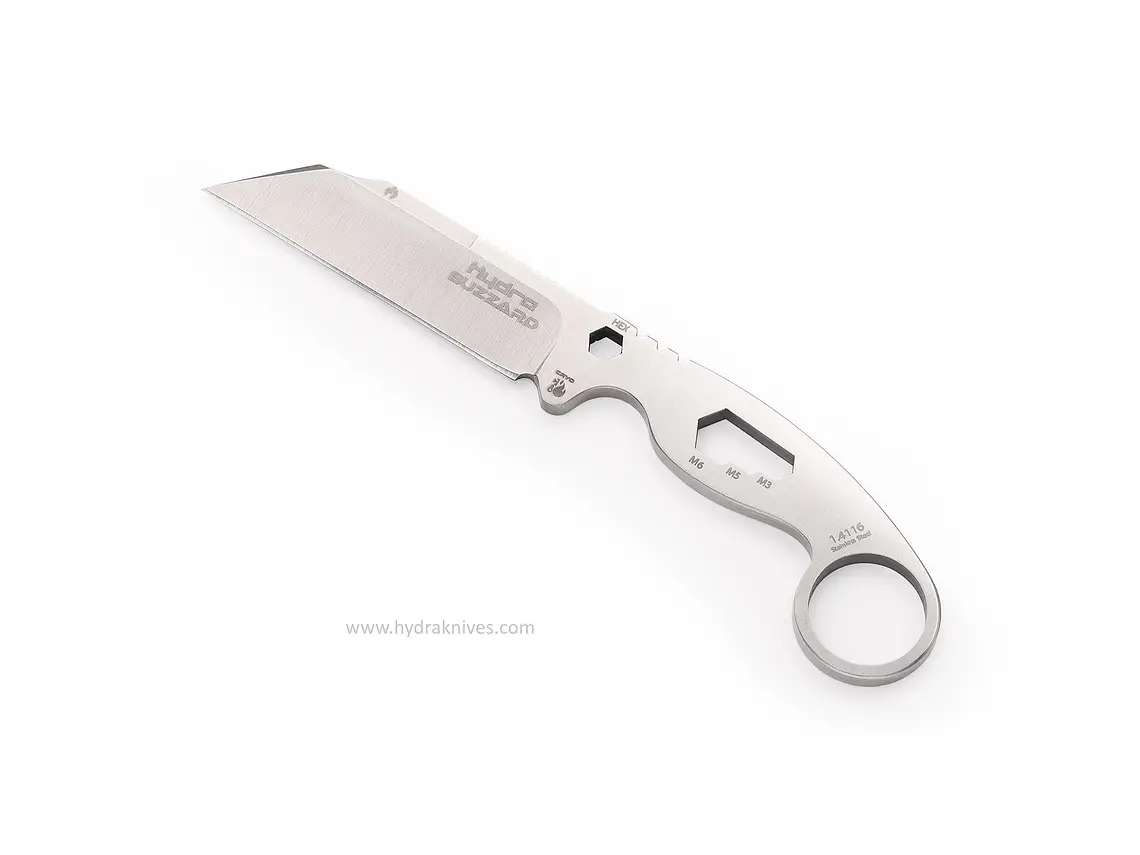 Karambit Buzzard White Hawk. Filo Liso. Hoja 8 cm. 5