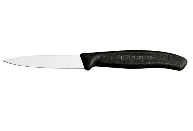 Victorinox Swiss Classic, cuchillo para verdura/Puntiagudo Negro hoja 10cm
