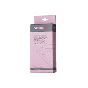 SAMURA, Sharpening diamond stone w/platform #360/600