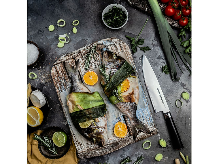 SAMURA Damascus Chef's knife, hoja 200mm  3