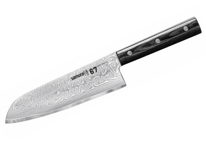 SAMURA , damascus steel,   Santoku knife , 180mm
