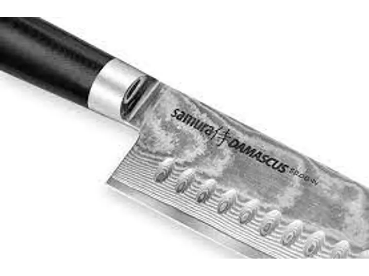 Cuchillo Santoku. Acero Damasco. Hoja de 180 mm. 4