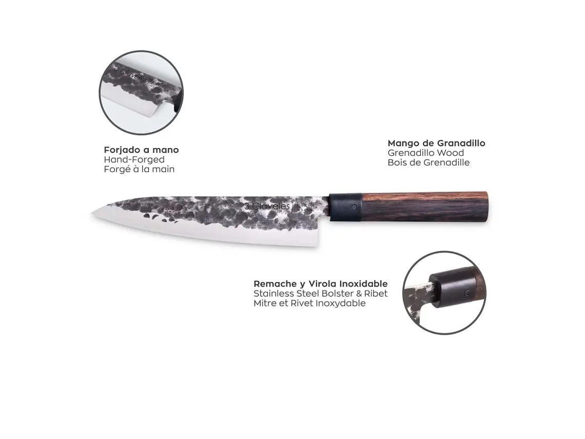 Cuchillo de Chef. Hoja 200 mm. 2