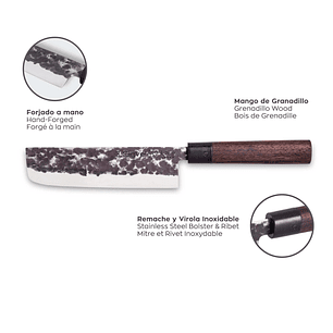 3 Claveles , Cuchillo USUBA OSAKA Verdurero, 18 cm.