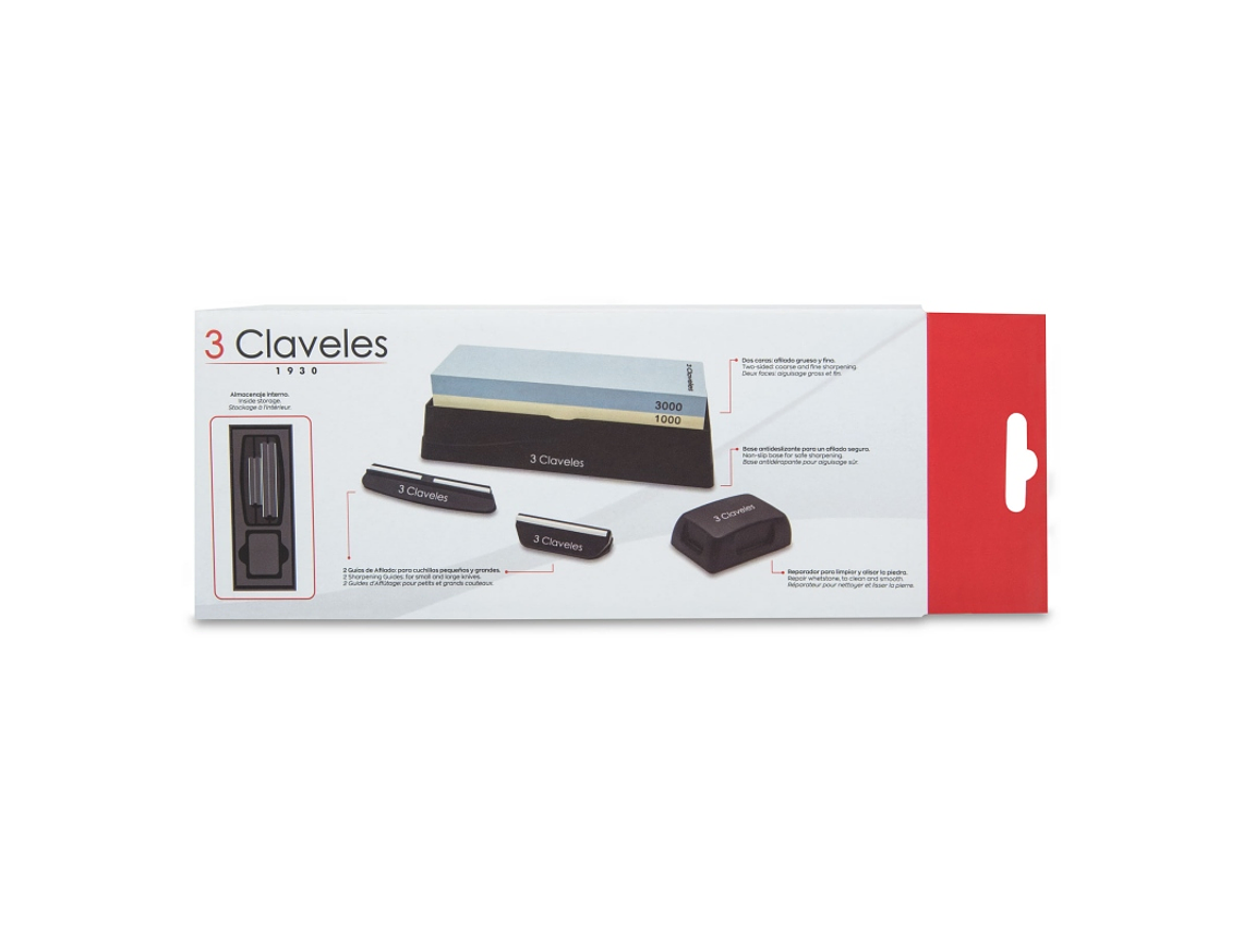 3 Claveles , PIEDRA DE AFILAR #1000/#3000 + DOS GUÍAS  y RECTIFICADOR  2