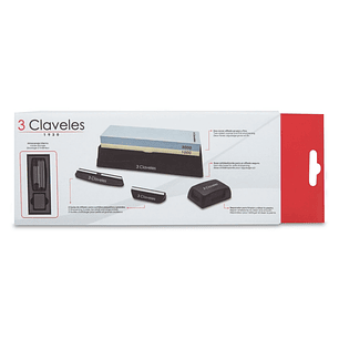 3 Claveles , PIEDRA DE AFILAR #1000/#3000 + DOS GUÍAS  y RECTIFICADOR 