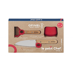 Opinel, Set Le Petit Chef: Cuchillo chef, Pelador y Protector de dedos