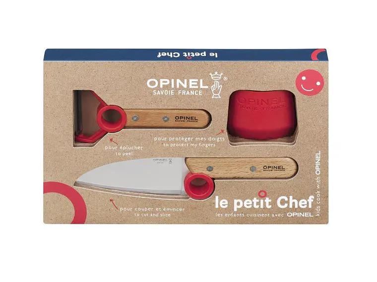 Set para niños. Cuchillo, pelador y protector de dedos. 1