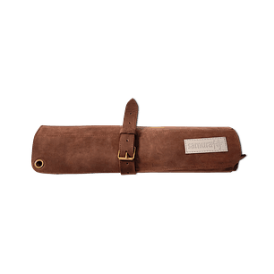 Samura Porta cuchillos de cuero color marrón