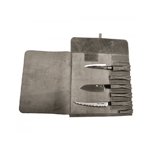 Samura Porta cuchillos de cuero color marrón