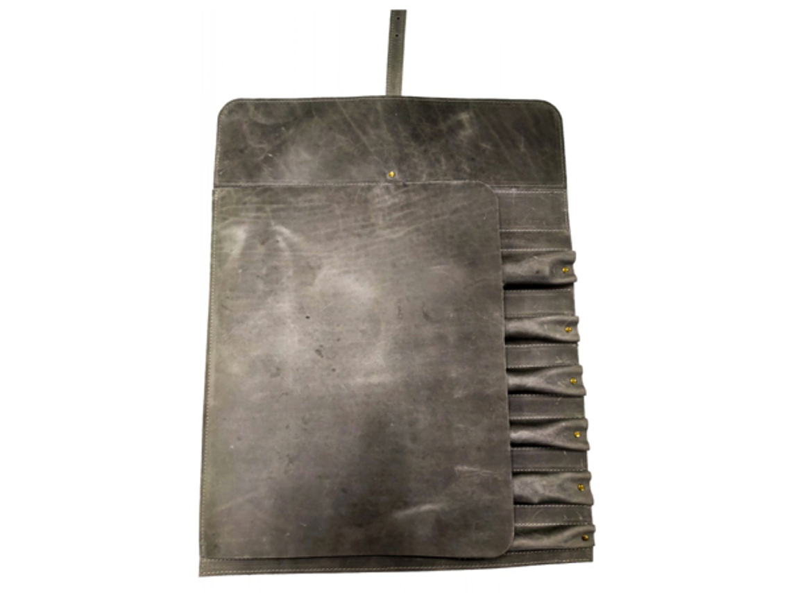 Samura Porta cuchillos de cuero color marrón 3