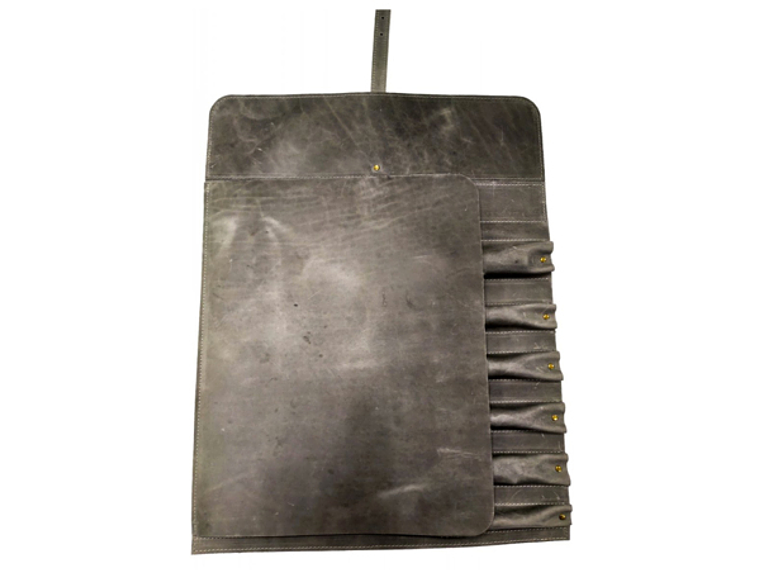 Samura Porta cuchillos de cuero color marrón 3